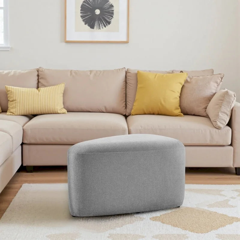 26 Footstools and Ottomans, Modern Fabric Pouf Ottoman