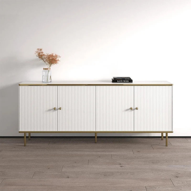 Modern 4-Door 72-Inch Wood Sideboard Buffet Cabinet