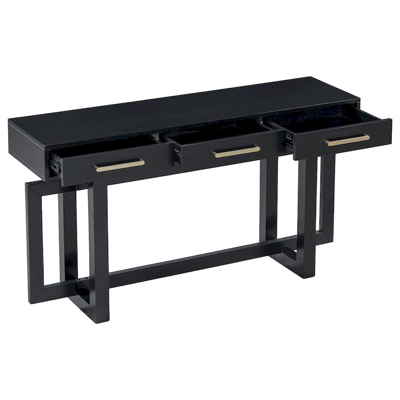 Elegant Console Table with Three Drawers, Extra Long Entryway Table for Entryway, Hallway, Living Room, Foyer