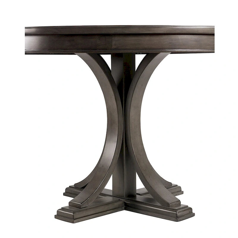 44 Round Dining Table, Solid Wood Finish Classic Designno chairs